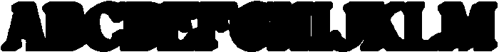 Bushi Retro Extrude otf (400) Font UPPERCASE