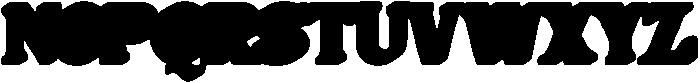 Bushi Retro Extrude otf (400) Font UPPERCASE