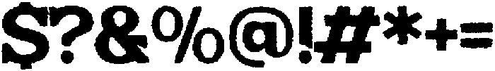Bushi Retro Rough otf (400) Font OTHER CHARS