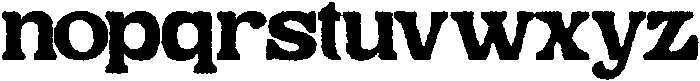 Bushi Retro Rough otf (400) Font LOWERCASE