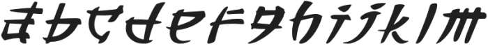 Bushido-Regular otf (400) Font LOWERCASE