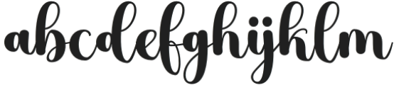 Bushy Regular otf (400) Font LOWERCASE