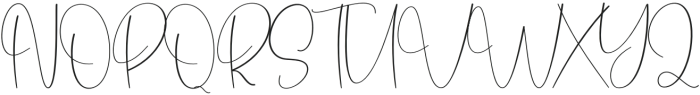 Busines Signature Regular otf (400) Font UPPERCASE