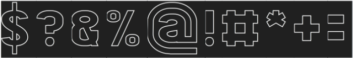 Business-Hollow-inverse otf (400) Font OTHER CHARS