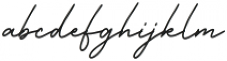 Business Signature Regular otf (400) Font LOWERCASE