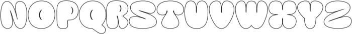 Busky Outline otf (400) Font UPPERCASE