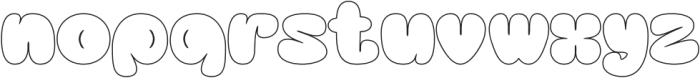 Busky Outline otf (400) Font LOWERCASE