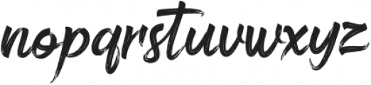 Bustered otf (400) Font LOWERCASE