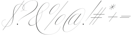 Bustra Script Pro Thin otf (100) Font OTHER CHARS
