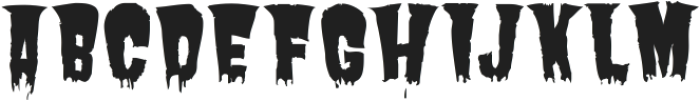 Butcherman Regular ttf (400) Font UPPERCASE
