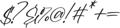 Buterflies Italic otf (400) Font OTHER CHARS