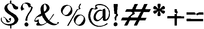 Butique otf (400) Font OTHER CHARS