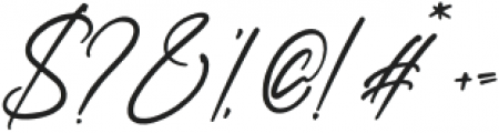 Butique otf (400) Font OTHER CHARS