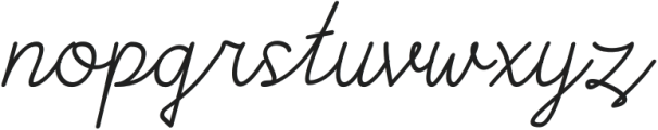 Buttely Italic otf (400) Font LOWERCASE