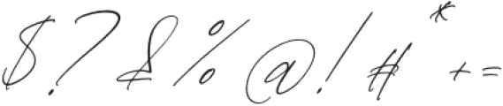 Butter Garden Italic otf (400) Font OTHER CHARS