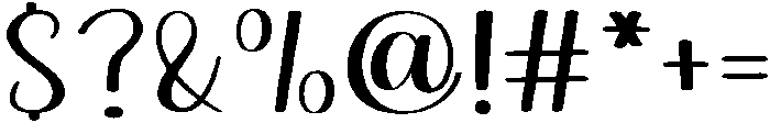 Butter Milk Regular otf (400) Font OTHER CHARS