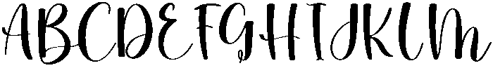 Butter Milk Regular otf (400) Font UPPERCASE