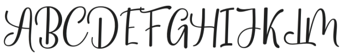 Butter Pumpkin Script Regular otf (400) Font UPPERCASE