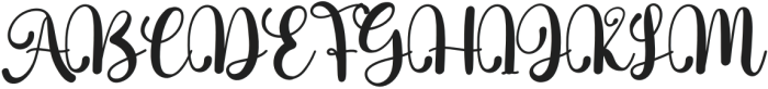 Butter Signature Regular otf (400) Font UPPERCASE