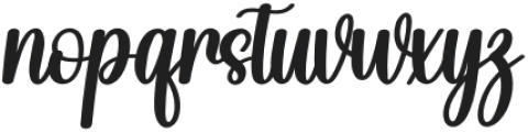 Butter Sugar Regular otf (400) Font LOWERCASE