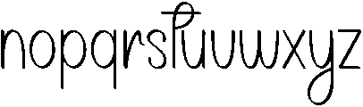 Butter Summer Regular otf (400) Font LOWERCASE