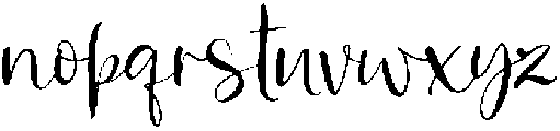 Butter and Blossom Regular otf (400) Font LOWERCASE