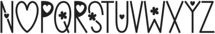 Buttercup Flower otf (400) Font UPPERCASE