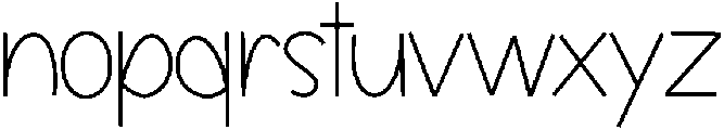 Butterflies otf (400) Font LOWERCASE