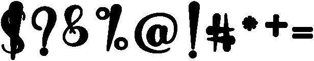 Butterfly-Bold otf (700) Font OTHER CHARS