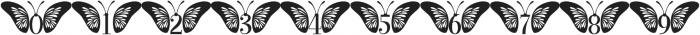 Butterfly Monogram Regular otf (400) Font OTHER CHARS