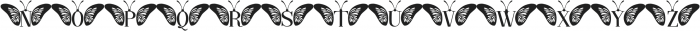 Butterfly Monogram Regular otf (400) Font UPPERCASE