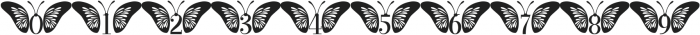 Butterfly Monogram Regular ttf (400) Font OTHER CHARS