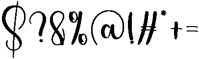 Butterfly Regular otf (400) Font OTHER CHARS