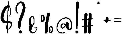 Butterfly Regular otf (400) Font OTHER CHARS
