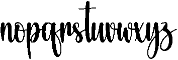 Butterfly Regular otf (400) Font LOWERCASE
