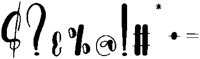 Butterfly Regular otf (400) Font OTHER CHARS