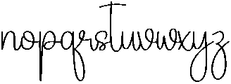Butterfly Regular otf (400) Font LOWERCASE