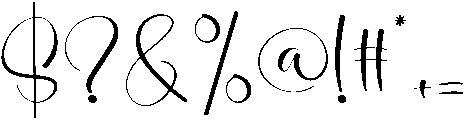 Butterfly Regular otf (400) Font OTHER CHARS