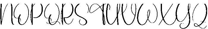 Butterfly Regular otf (400) Font UPPERCASE