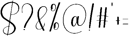 Butterfly Regular otf (400) Font OTHER CHARS