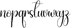 Butterfly Regular otf (400) Font LOWERCASE