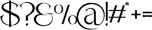 Butterfly Regular otf (400) Font OTHER CHARS