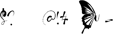 Butterfly Regular ttf (400) Font OTHER CHARS