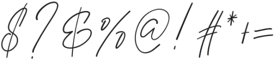 Butterfly Signature Regular otf (400) Font OTHER CHARS