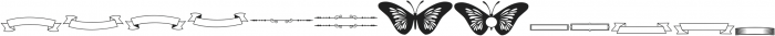 Butterfly  banner Regular ttf (400) Font UPPERCASE