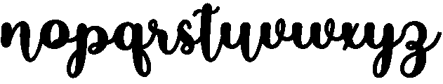 Butterfly otf (400) Font LOWERCASE