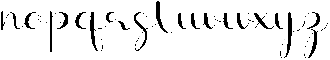 Butterfly otf (400) Font LOWERCASE