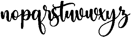 Butterfly otf (400) Font LOWERCASE