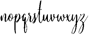 Butterscotch otf (400) Font LOWERCASE