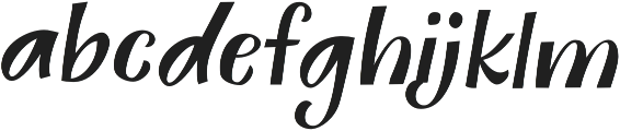 Butterskotch-Regular otf (400) Font LOWERCASE